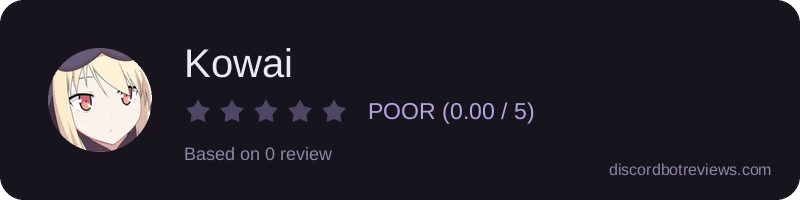 Rating widget preview for Kowai