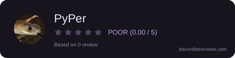 Rating widget preview for PyPer