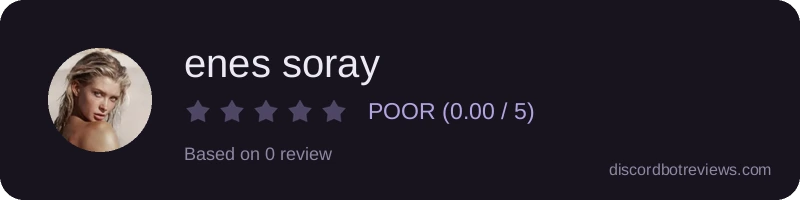 Rating widget preview for enes soray