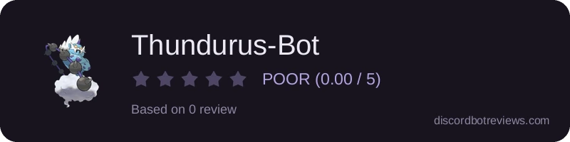 Rating widget preview for Thundurus-Bot