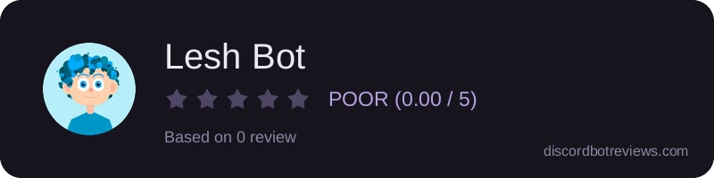 Rating banner for Lesh Bot