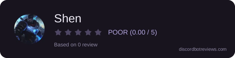 Rating widget preview for Shen