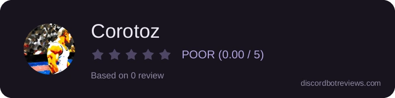 Rating widget preview for Corotoz