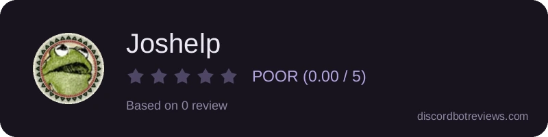Rating widget preview for Joshelp