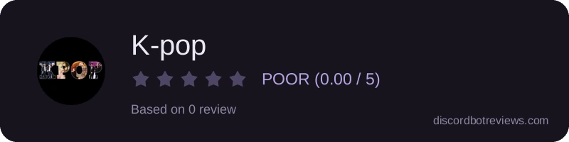 Rating widget preview for K-pop