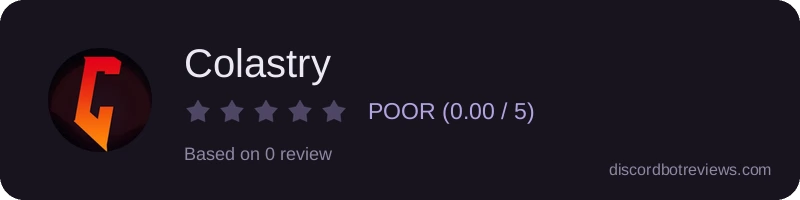 Rating widget preview for Colastry