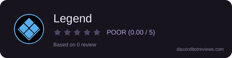 Rating widget preview for Legend