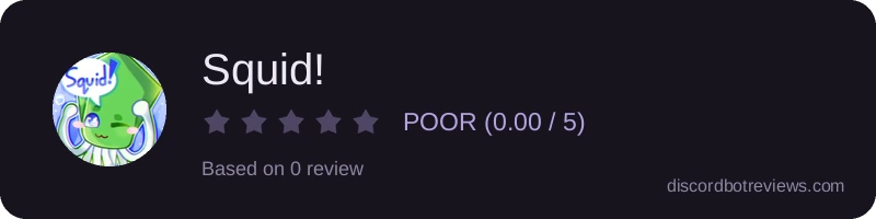 Rating widget preview for Squid!