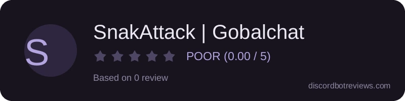 Rating banner for SnakAttack | Gobalchat