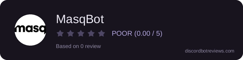 Rating banner for MasqBot