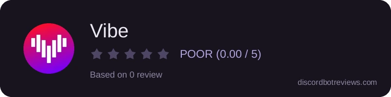 Rating widget preview for Vibe