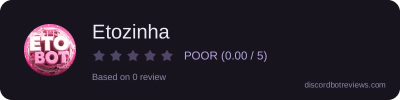 Rating widget preview for Etozinha