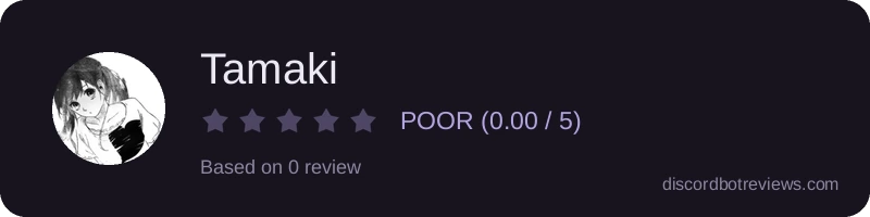 Rating widget preview for Tamaki