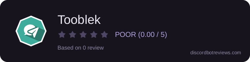 Rating widget preview for Tooblek