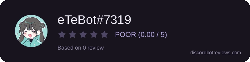Rating widget preview for eTeBot#7319
