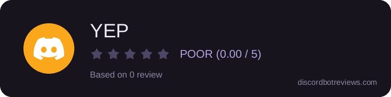 Rating widget preview for YEP