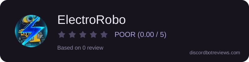 Rating widget preview for ElectroRobo