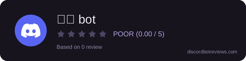 Rating widget preview for 也電 bot