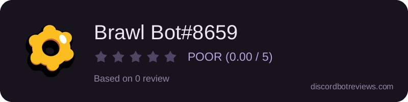 Rating widget preview for Brawl Bot#8659