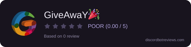 Rating widget preview for GiveAwaY🎉