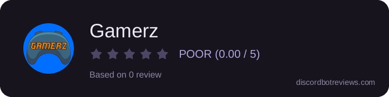 Rating widget preview for Gamerz