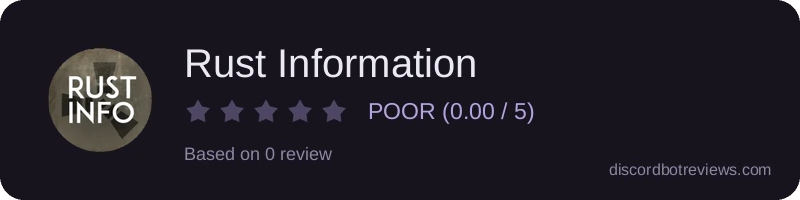 Rating widget preview for Rust Information