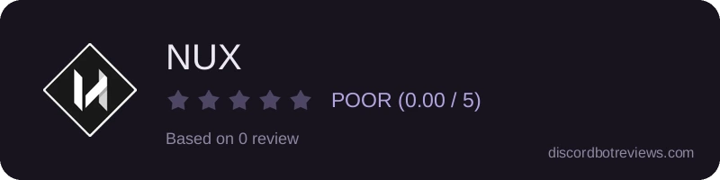 Rating widget preview for NUX
