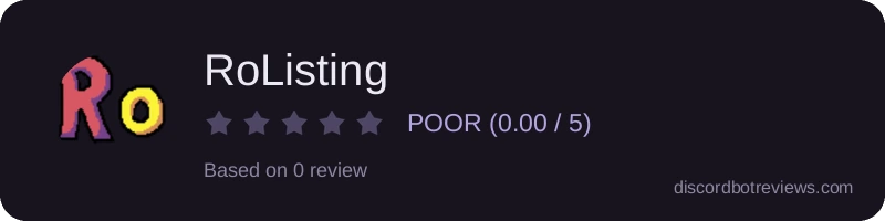 Rating widget preview for RoListing