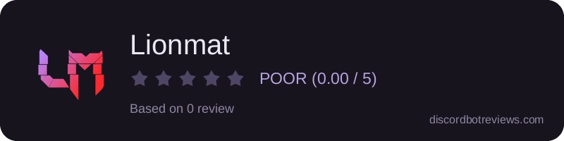 Rating widget preview for Lionmat