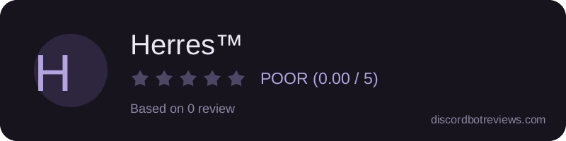 Rating widget preview for Herres™