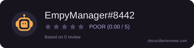 Rating widget preview for EmpyManager#8442