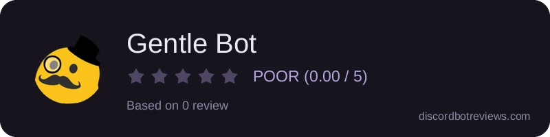 Rating widget preview for Gentle Bot