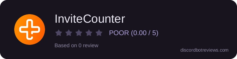 Rating banner for InviteCounter