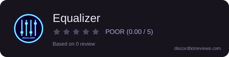 Rating widget preview for Equalizer