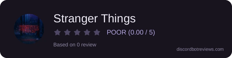 Rating widget preview for Stranger Things