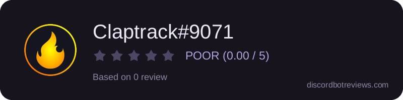 Rating widget preview for Claptrack#9071