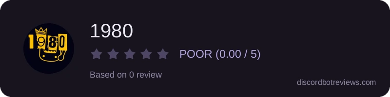Rating widget preview for 1980
