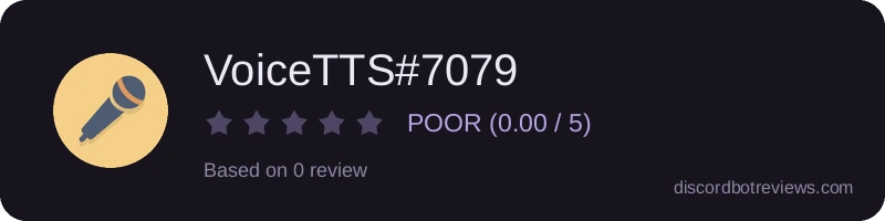 Rating widget preview for VoiceTTS#7079