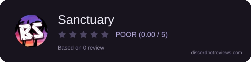 Rating widget preview for Sanctuary