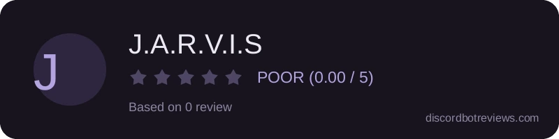 Rating widget preview for J.A.R.V.I.S