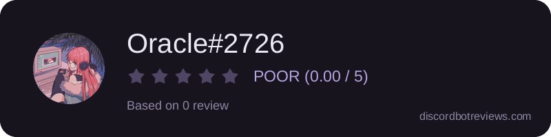 Rating widget preview for Oracle#2726
