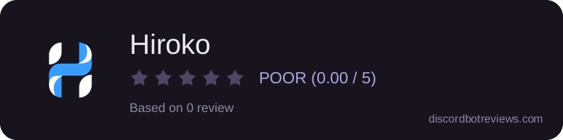 Rating widget preview for Hiroko