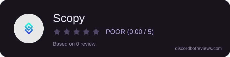Rating widget preview for Scopy