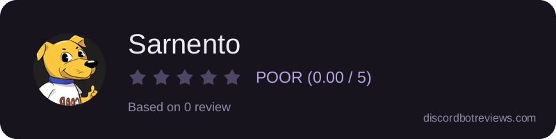 Rating widget preview for Sarnento