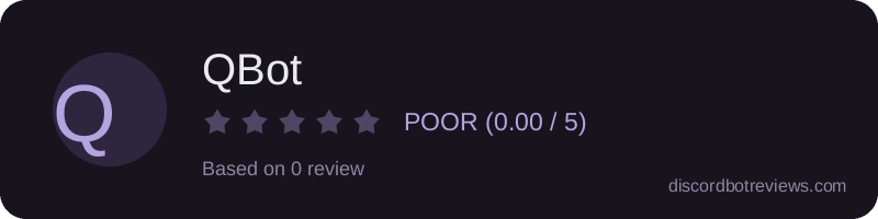 Rating widget preview for QBot