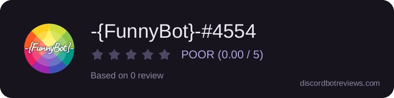 Rating widget preview for -{FunnyBot}-#4554