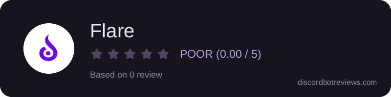 Rating widget preview for Flare