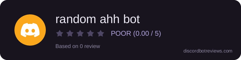 Rating widget preview for random ahh bot