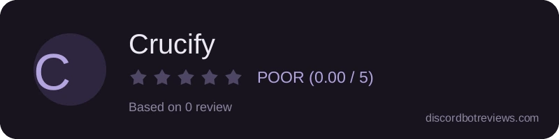 Rating widget preview for Crucify