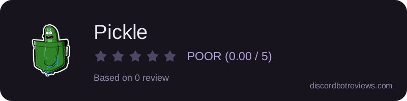 Rating widget preview for Pickle